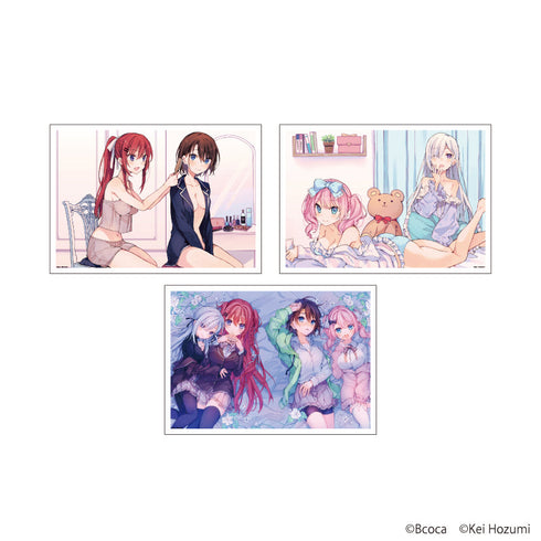 『四姉妹は夜をおまちかね』REPLICA GENGA 3枚セット01/月子&星音&今宵&暁(公式イラスト)